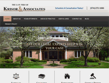 Tablet Screenshot of krisorlaw.com
